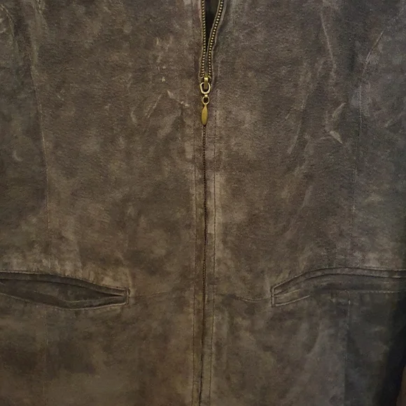 Size 16 brown vintage suede jacket - Picture 5 of 6